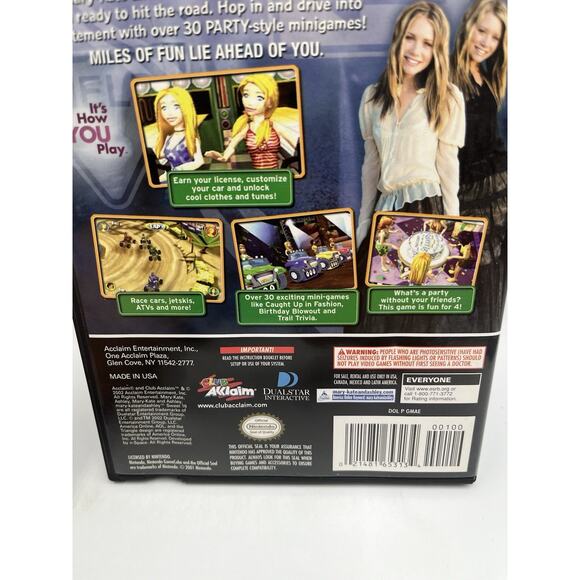 Mary-Kate and Ashley: Sweet 16 - Licensed to Drive (Nintendo GameCube, 2002) CIB - Picture 4 of 8